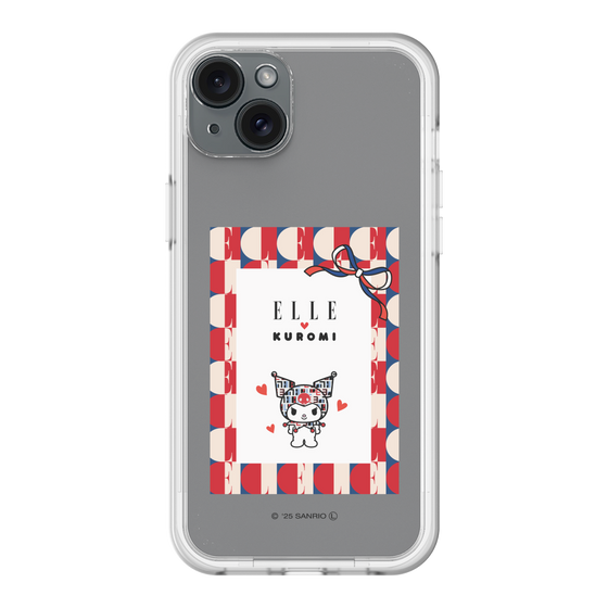 スリムプロテクションプレミアムケース［ ELLE×マイメロディ＆クロミ - トリコロールカラーグラフィック4 ］
