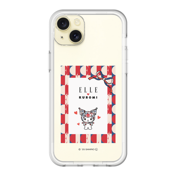 スリムプロテクションプレミアムケース［ ELLE×マイメロディ＆クロミ - トリコロールカラーグラフィック4 ］
