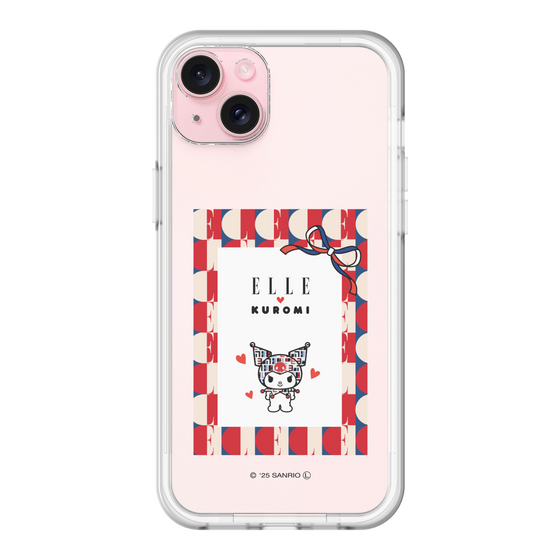 スリムプロテクションプレミアムケース［ ELLE×マイメロディ＆クロミ - トリコロールカラーグラフィック4 ］