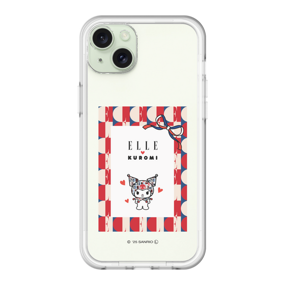 スリムプロテクションプレミアムケース［ ELLE×マイメロディ＆クロミ - トリコロールカラーグラフィック4 ］