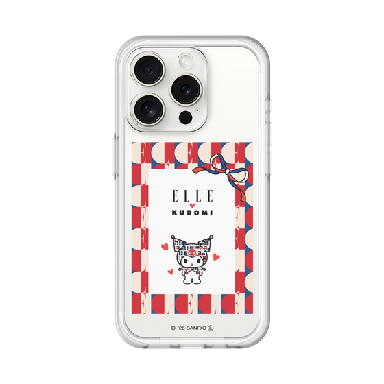スリムプロテクションプレミアムケース［ ELLE×マイメロディ＆クロミ - トリコロールカラーグラフィック4 ］