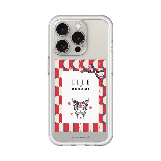 スリムプロテクションプレミアムケース［ ELLE×マイメロディ＆クロミ - トリコロールカラーグラフィック4 ］