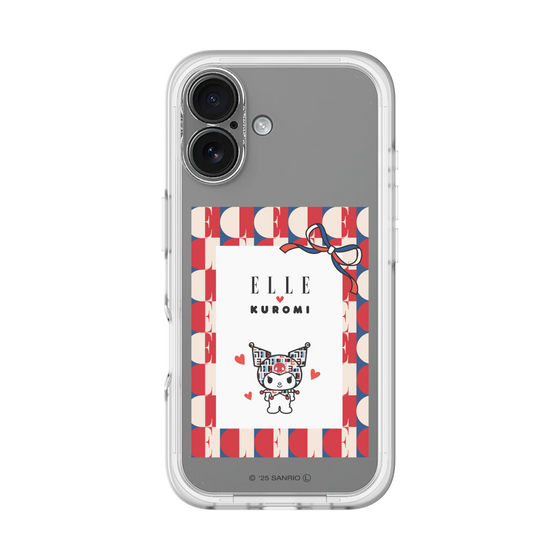 スリムプロテクションプレミアムケース［ ELLE×マイメロディ＆クロミ - トリコロールカラーグラフィック4 ］