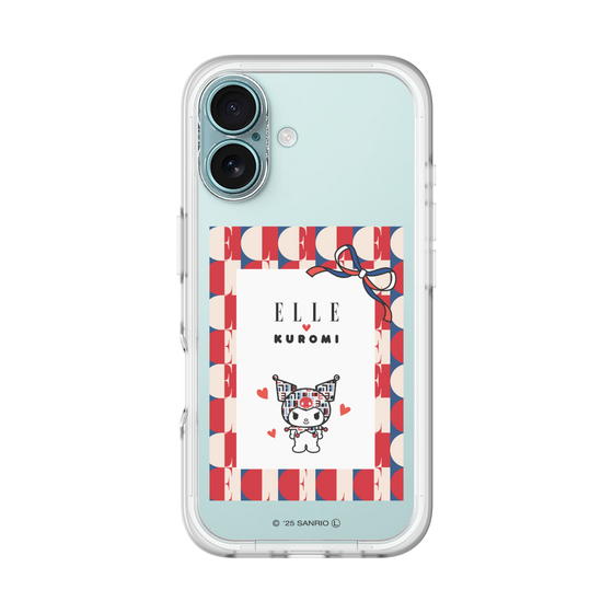 スリムプロテクションプレミアムケース［ ELLE×マイメロディ＆クロミ - トリコロールカラーグラフィック4 ］