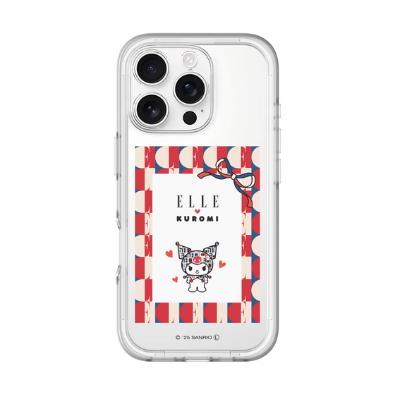 スリムプロテクションプレミアムケース［ ELLE×マイメロディ＆クロミ - トリコロールカラーグラフィック4 ］