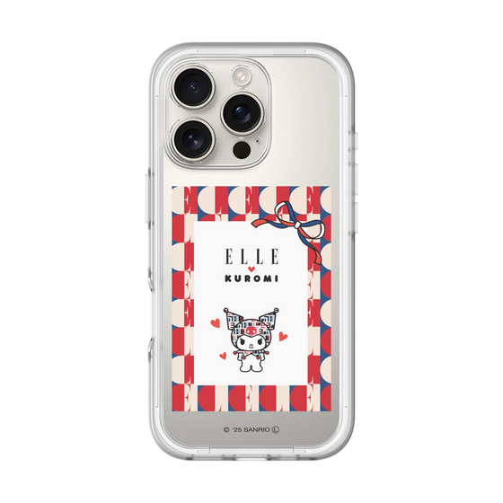 スリムプロテクションプレミアムケース［ ELLE×マイメロディ＆クロミ - トリコロールカラーグラフィック4 ］
