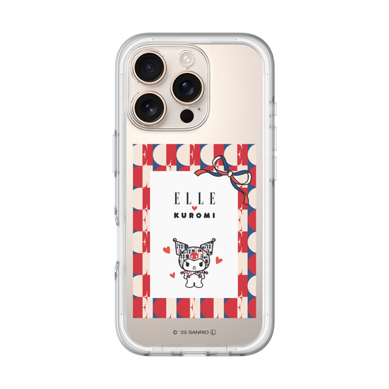 スリムプロテクションプレミアムケース［ ELLE×マイメロディ＆クロミ - トリコロールカラーグラフィック4 ］