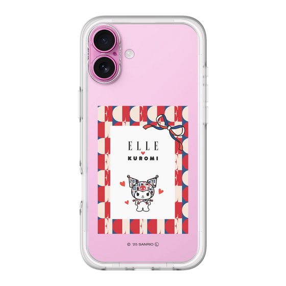 スリムプロテクションプレミアムケース［ ELLE×マイメロディ＆クロミ - トリコロールカラーグラフィック4 ］
