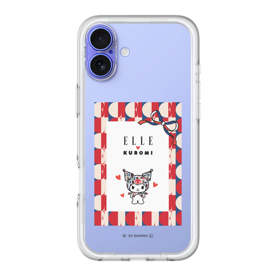 スリムプロテクションプレミアムケース［ ELLE×マイメロディ＆クロミ - トリコロールカラーグラフィック4 ］