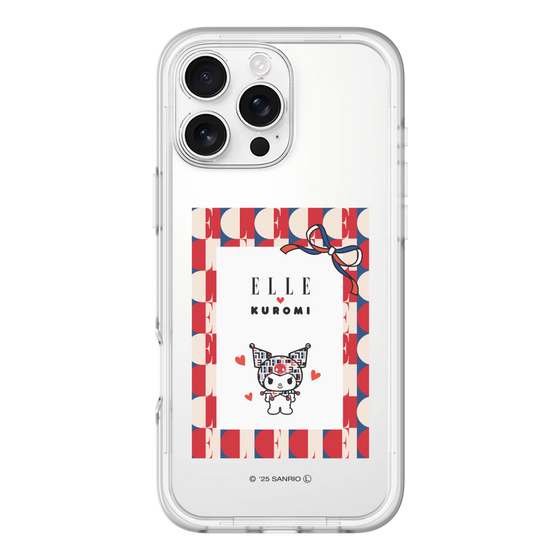 スリムプロテクションプレミアムケース［ ELLE×マイメロディ＆クロミ - トリコロールカラーグラフィック4 ］