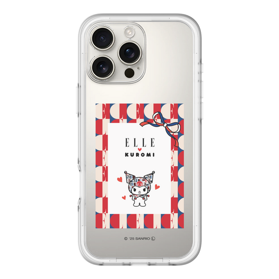 スリムプロテクションプレミアムケース［ ELLE×マイメロディ＆クロミ - トリコロールカラーグラフィック4 ］