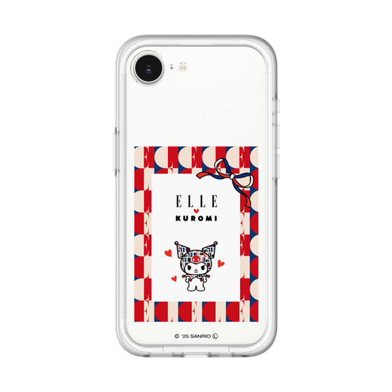 スリムプロテクションプレミアムケース［ ELLE×マイメロディ＆クロミ - トリコロールカラーグラフィック4 ］