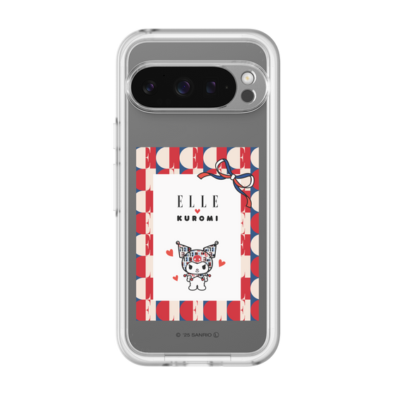 スリムプロテクションプレミアムケース［ ELLE×マイメロディ＆クロミ - トリコロールカラーグラフィック4 ］