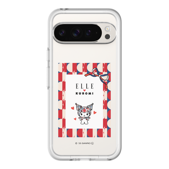 スリムプロテクションプレミアムケース［ ELLE×マイメロディ＆クロミ - トリコロールカラーグラフィック4 ］