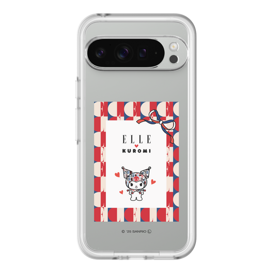 スリムプロテクションプレミアムケース［ ELLE×マイメロディ＆クロミ - トリコロールカラーグラフィック4 ］