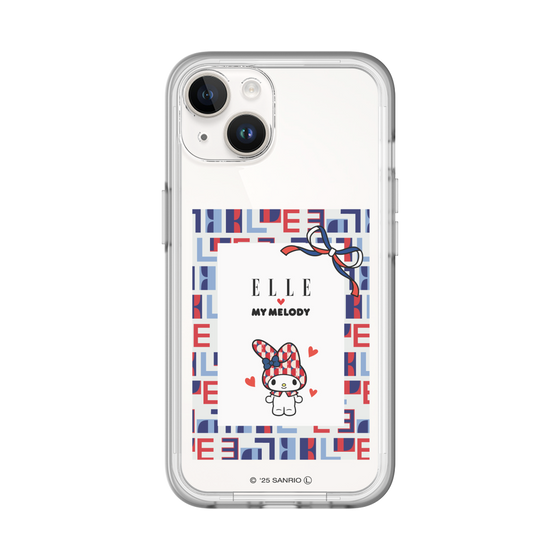 スリムプロテクションプレミアムケース［ ELLE×マイメロディ＆クロミ - トリコロールカラーグラフィック5 ］
