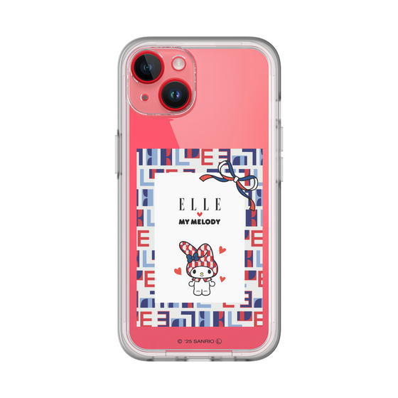 スリムプロテクションプレミアムケース［ ELLE×マイメロディ＆クロミ - トリコロールカラーグラフィック5 ］