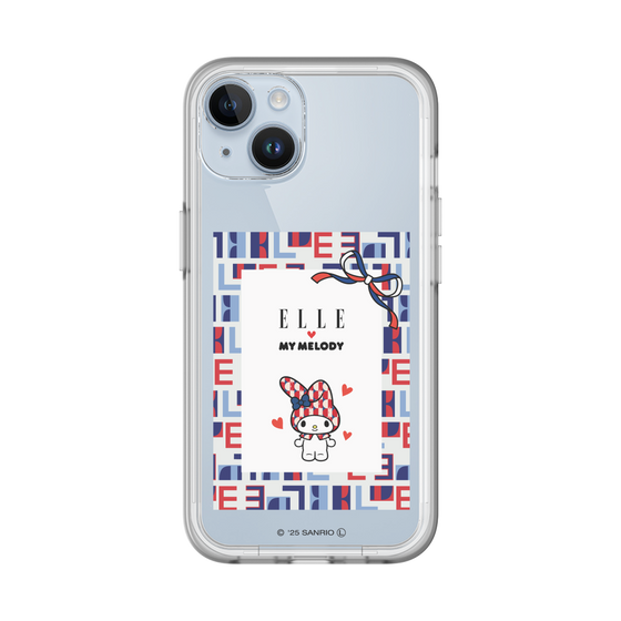 スリムプロテクションプレミアムケース［ ELLE×マイメロディ＆クロミ - トリコロールカラーグラフィック5 ］