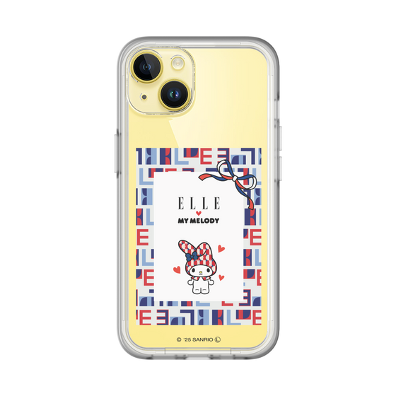スリムプロテクションプレミアムケース［ ELLE×マイメロディ＆クロミ - トリコロールカラーグラフィック5 ］