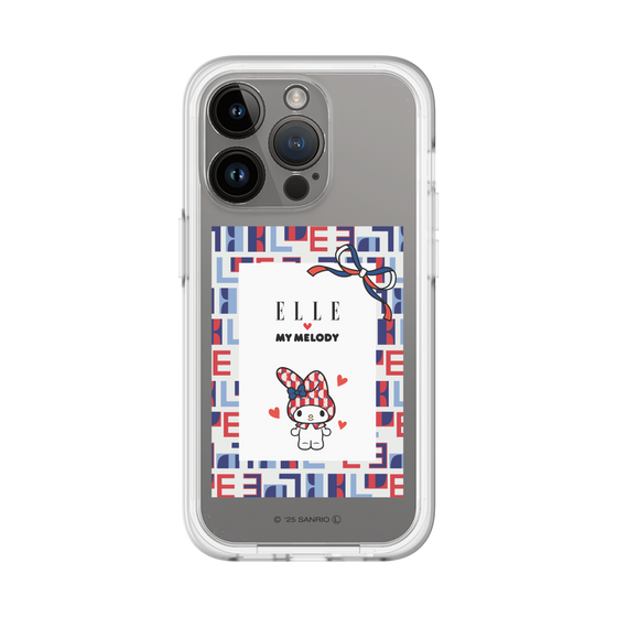 スリムプロテクションプレミアムケース［ ELLE×マイメロディ＆クロミ - トリコロールカラーグラフィック5 ］
