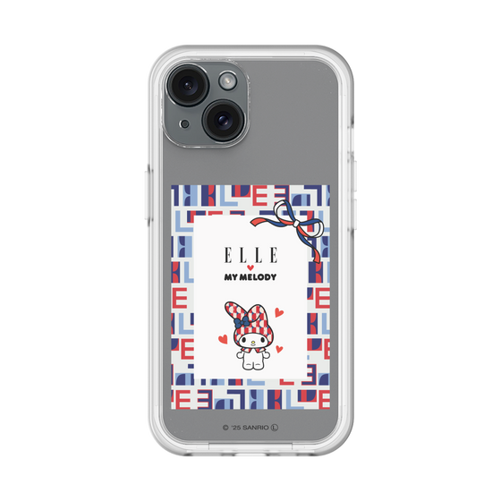 スリムプロテクションプレミアムケース［ ELLE×マイメロディ＆クロミ - トリコロールカラーグラフィック5 ］