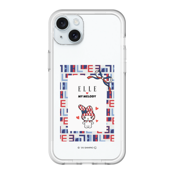 スリムプロテクションプレミアムケース［ ELLE×マイメロディ＆クロミ - トリコロールカラーグラフィック5 ］