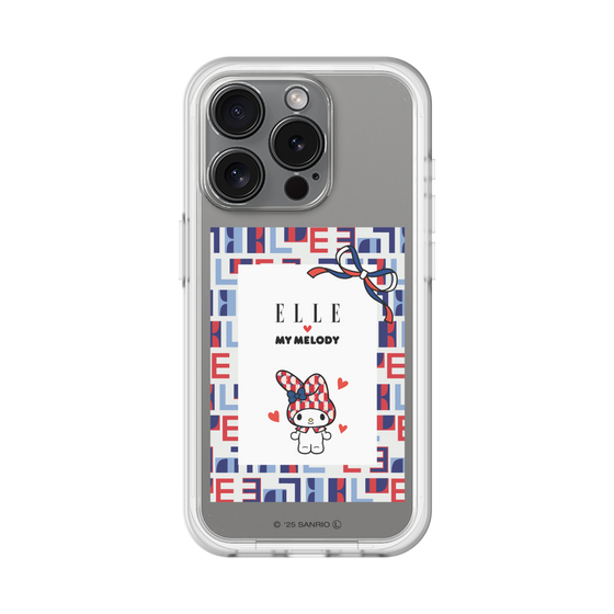 スリムプロテクションプレミアムケース［ ELLE×マイメロディ＆クロミ - トリコロールカラーグラフィック5 ］