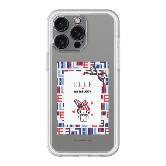 スリムプロテクションプレミアムケース［ ELLE×マイメロディ＆クロミ - トリコロールカラーグラフィック5 ］