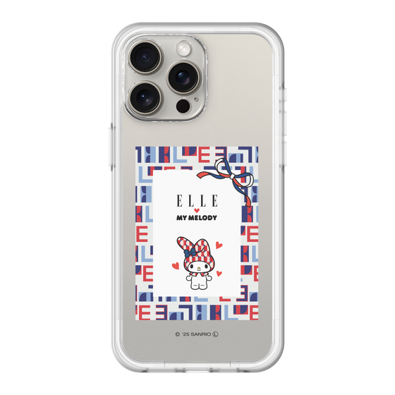 スリムプロテクションプレミアムケース［ ELLE×マイメロディ＆クロミ - トリコロールカラーグラフィック5 ］