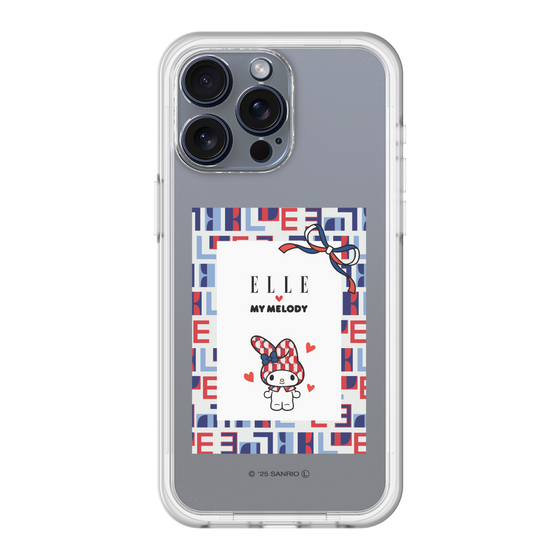スリムプロテクションプレミアムケース［ ELLE×マイメロディ＆クロミ - トリコロールカラーグラフィック5 ］