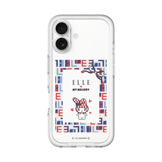 スリムプロテクションプレミアムケース［ ELLE×マイメロディ＆クロミ - トリコロールカラーグラフィック5 ］