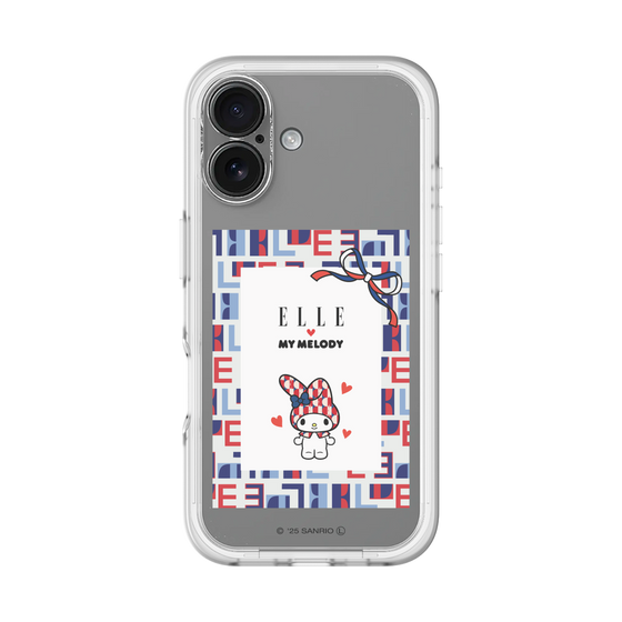 スリムプロテクションプレミアムケース［ ELLE×マイメロディ＆クロミ - トリコロールカラーグラフィック5 ］