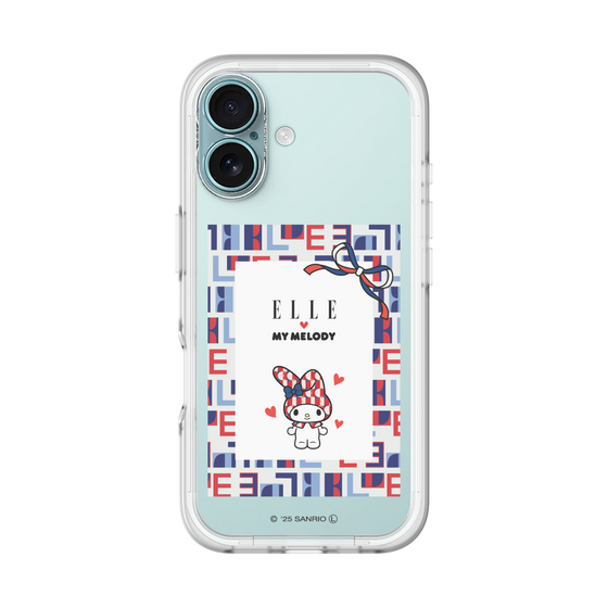 スリムプロテクションプレミアムケース［ ELLE×マイメロディ＆クロミ - トリコロールカラーグラフィック5 ］