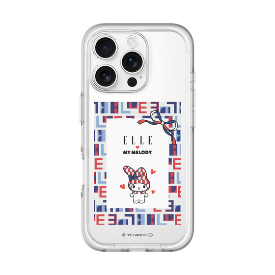 スリムプロテクションプレミアムケース［ ELLE×マイメロディ＆クロミ - トリコロールカラーグラフィック5 ］