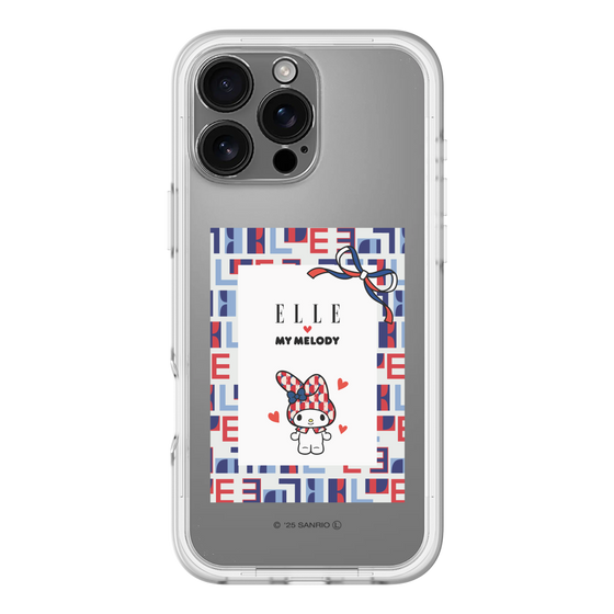 スリムプロテクションプレミアムケース［ ELLE×マイメロディ＆クロミ - トリコロールカラーグラフィック5 ］