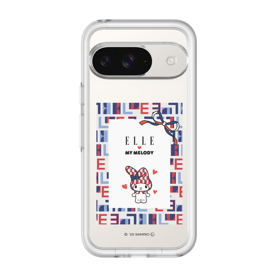 スリムプロテクションプレミアムケース［ ELLE×マイメロディ＆クロミ - トリコロールカラーグラフィック5 ］