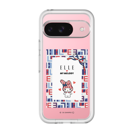 スリムプロテクションプレミアムケース［ ELLE×マイメロディ＆クロミ - トリコロールカラーグラフィック5 ］