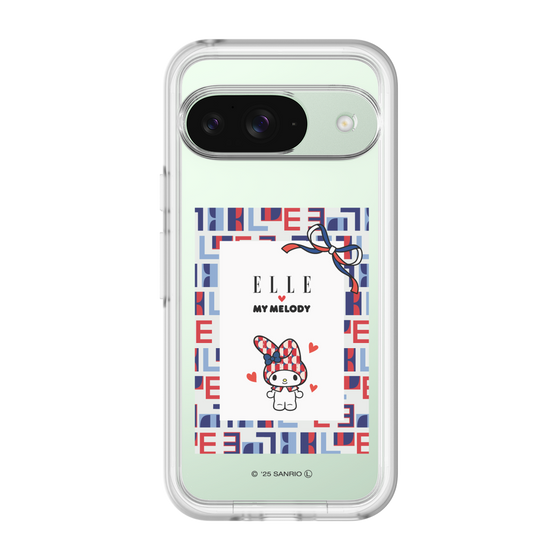 スリムプロテクションプレミアムケース［ ELLE×マイメロディ＆クロミ - トリコロールカラーグラフィック5 ］