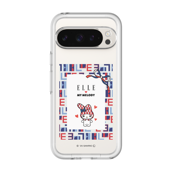スリムプロテクションプレミアムケース［ ELLE×マイメロディ＆クロミ - トリコロールカラーグラフィック5 ］