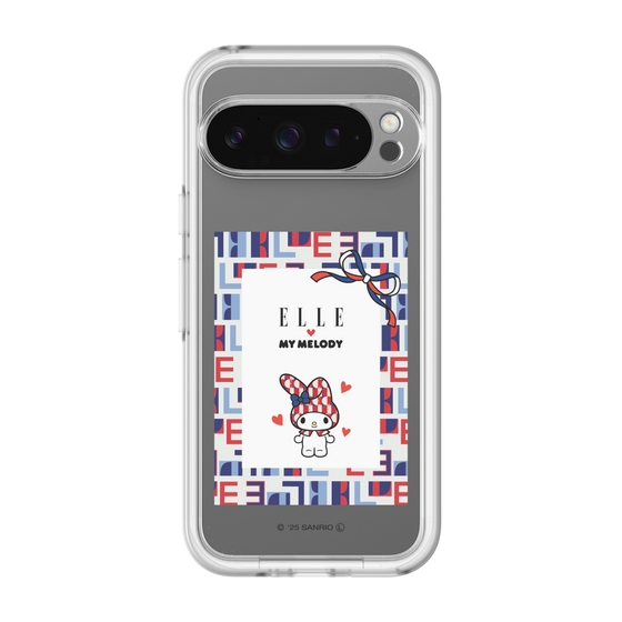 スリムプロテクションプレミアムケース［ ELLE×マイメロディ＆クロミ - トリコロールカラーグラフィック5 ］