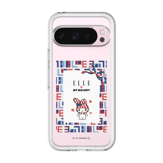 スリムプロテクションプレミアムケース［ ELLE×マイメロディ＆クロミ - トリコロールカラーグラフィック5 ］