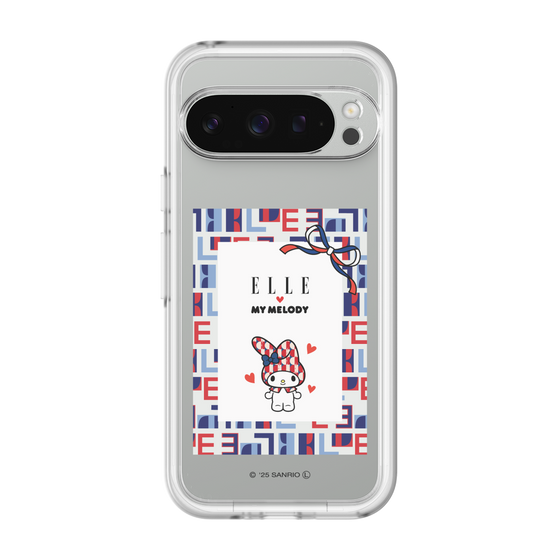 スリムプロテクションプレミアムケース［ ELLE×マイメロディ＆クロミ - トリコロールカラーグラフィック5 ］