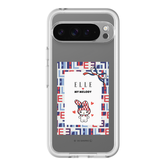 スリムプロテクションプレミアムケース［ ELLE×マイメロディ＆クロミ - トリコロールカラーグラフィック5 ］