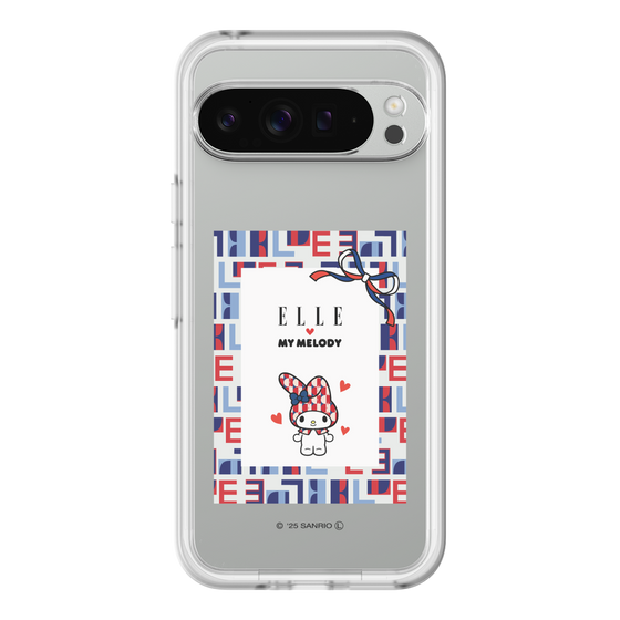 スリムプロテクションプレミアムケース［ ELLE×マイメロディ＆クロミ - トリコロールカラーグラフィック5 ］