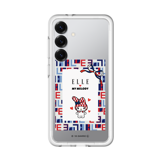 スリムプロテクションプレミアムケース［ ELLE×マイメロディ＆クロミ - トリコロールカラーグラフィック5 ］