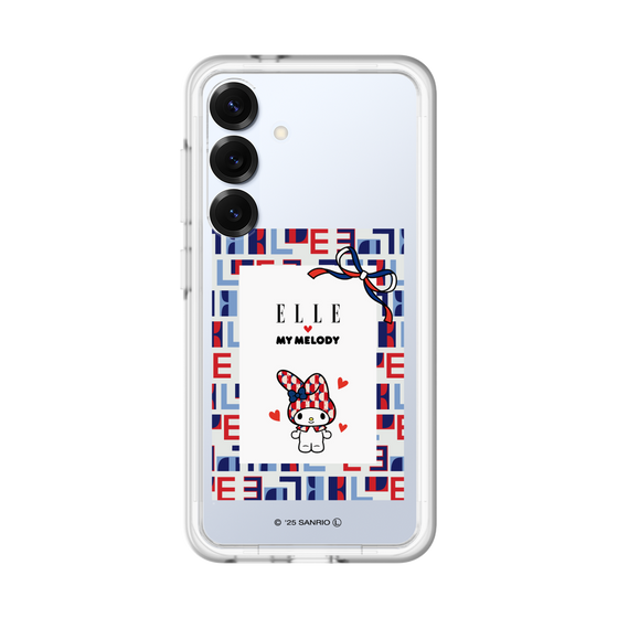 スリムプロテクションプレミアムケース［ ELLE×マイメロディ＆クロミ - トリコロールカラーグラフィック5 ］