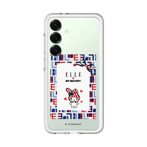スリムプロテクションプレミアムケース［ ELLE×マイメロディ＆クロミ - トリコロールカラーグラフィック5 ］