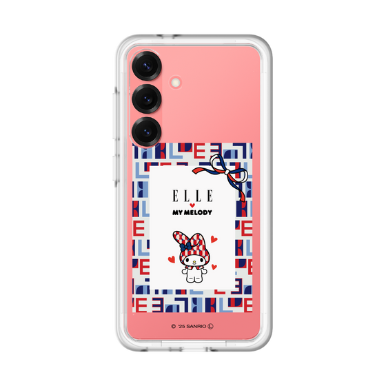 スリムプロテクションプレミアムケース［ ELLE×マイメロディ＆クロミ - トリコロールカラーグラフィック5 ］