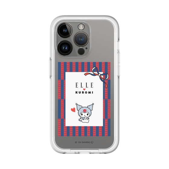 スリムプロテクションプレミアムケース［ ELLE×マイメロディ＆クロミ - トリコロールカラーグラフィック6 ］