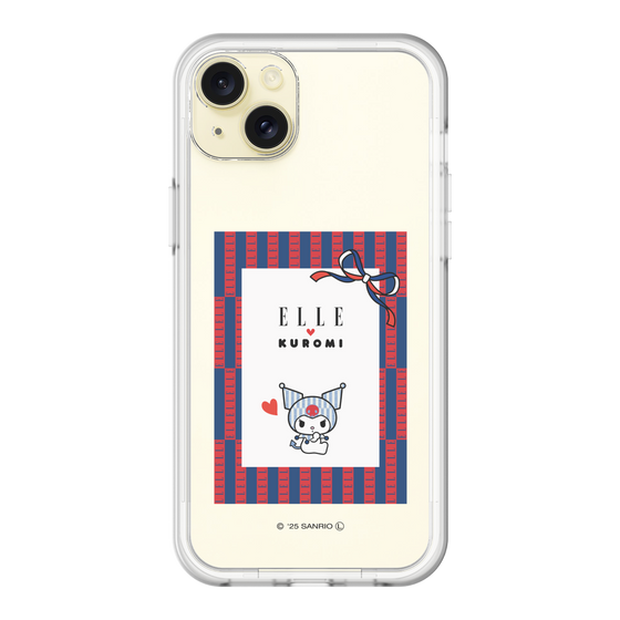 スリムプロテクションプレミアムケース［ ELLE×マイメロディ＆クロミ - トリコロールカラーグラフィック6 ］
